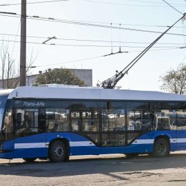 Четырнадцать новых троллейбусов работают сегодня на городских маршрутах