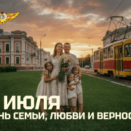 «Горэлектротранс» поздравляет с Днём семьи, любви и верности!