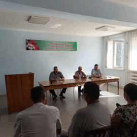 В автобусном парке «Горэлектротранса» прошло инструктивное совещание с водителями